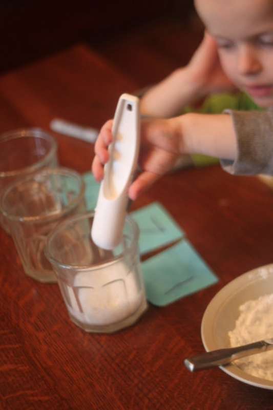 What a fun way to learn about the reaction between vinegar and baking soda
