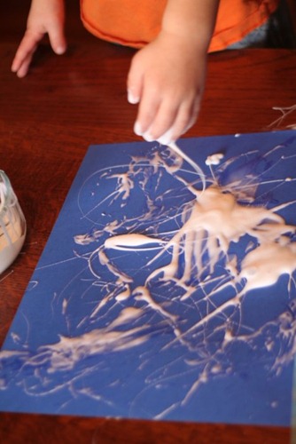 Painting with Glue