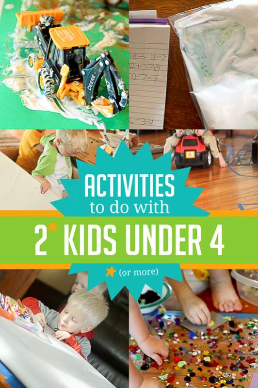 Activities for 2 (or More) Kids Under 4 - Hands On As We Grow®