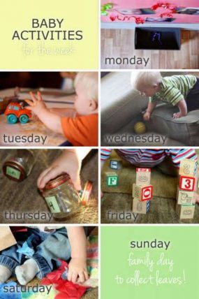 Plan a week of baby activities to do