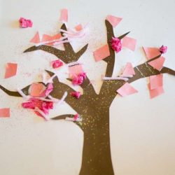 Simple Spring tree craft for toddlers to make
