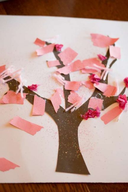 Cute spring tree craft for toddlers to make