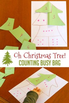 A fun busy bag for preschoolers this Christmas