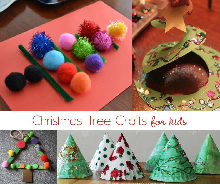 Christmas tree crafts for kids to make