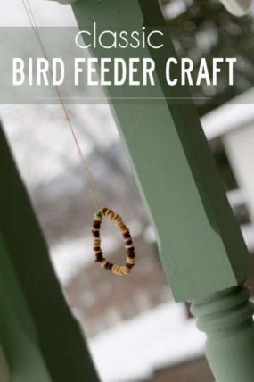 Classic bird feeder craft great for fine motor skills