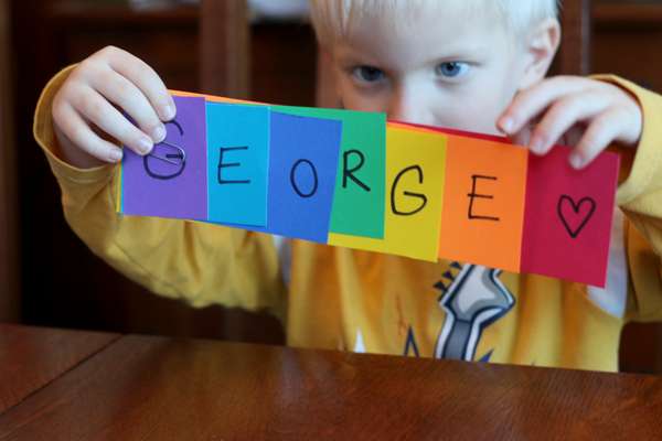 All done! Learn to spell your name and make a rainbow!