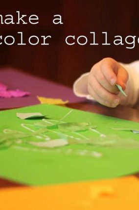 Make a color collage for learning colors