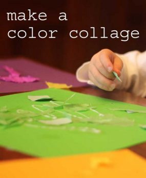 Make a color collage for learning colors