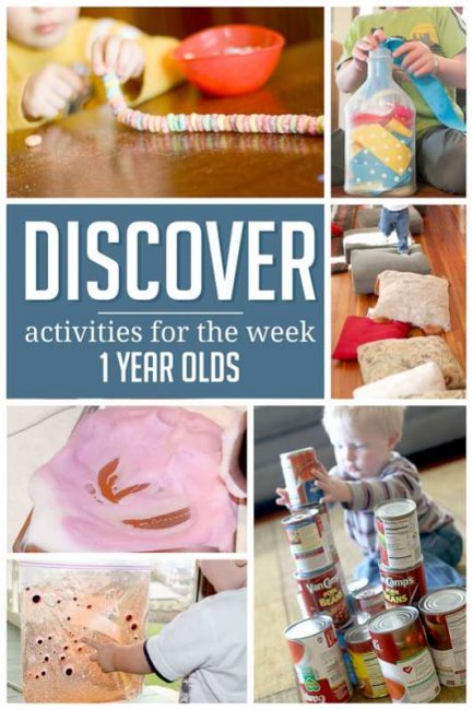 A week of simple activities to do with 1 year olds