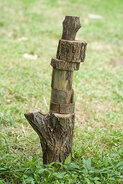 Making a tower with nature --- Earth's art :)
