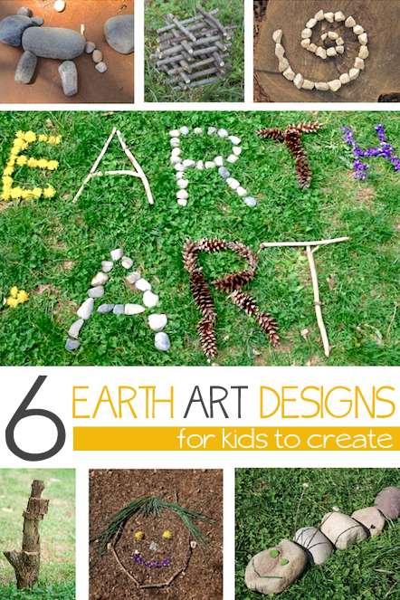 6 ways to make art using nature - Earth Art!