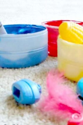 easy color activity with DIY sorting cups