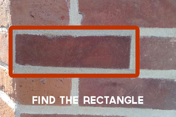 Find the rectangle on a photo scavenger hunt