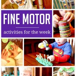A week of simple fine motor activities to do with the kids!