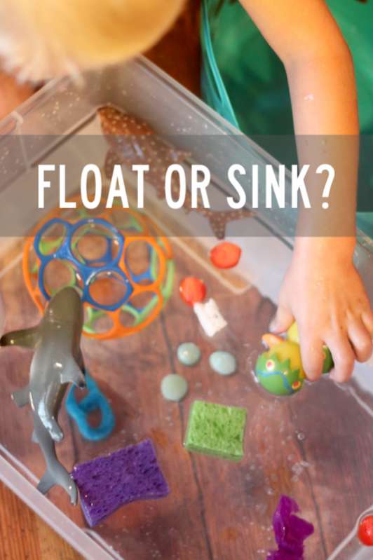 Water Play Experiment: Does it Float or Sink? | Hands On As We Grow