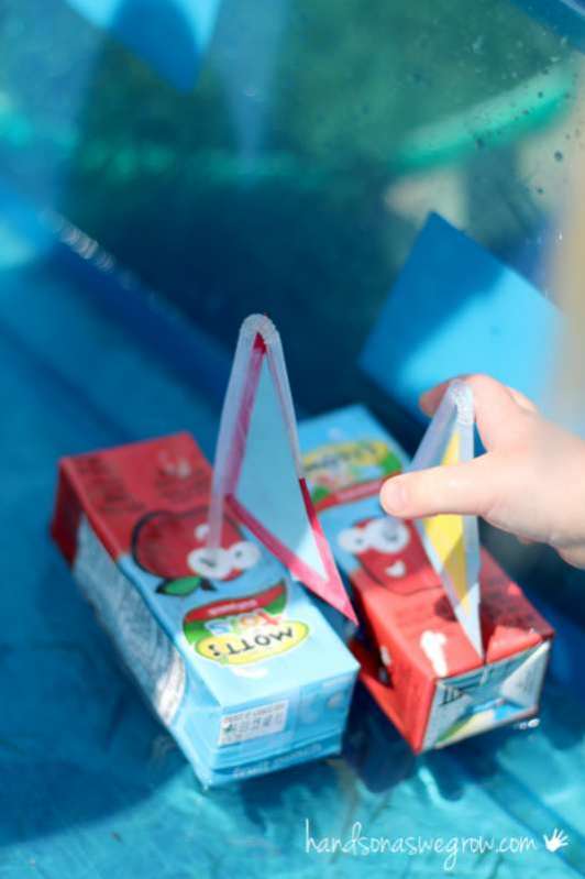 Boat Craft for Kids to Make from Juice Boxes that Really Floats