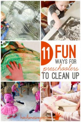 11 Fun ways for preschoolers to clean up too