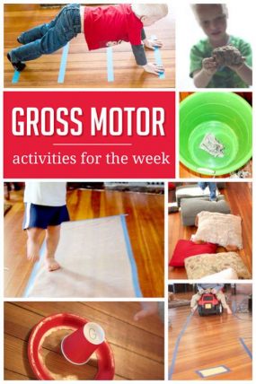 A week of simple gross motor activities to do with the kids!