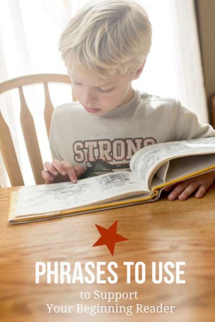 Help your child learn to read with certain phrases to encourage them to keep going (instead of squashing their confidence)