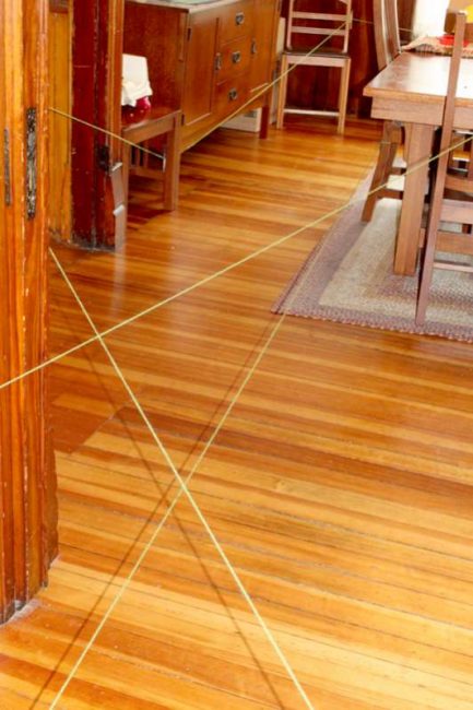 String yarn through the house for a fun indoor scavenger hunt for kids