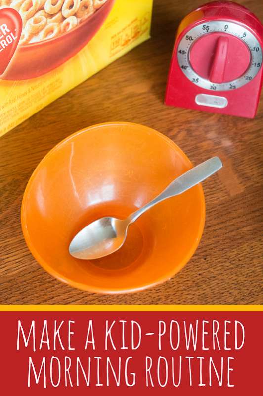 Some tips for creating a Kid-Powered morning routine in your home.