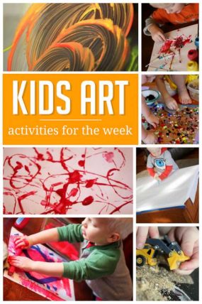 A week of art projects for the kids to do
