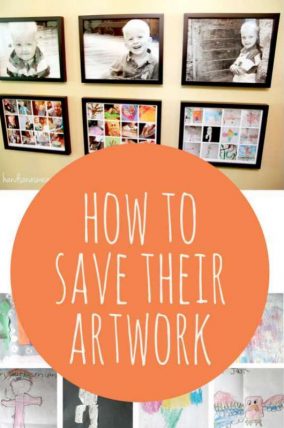 How to save the kids' artwork (without saving ALL the papers!)