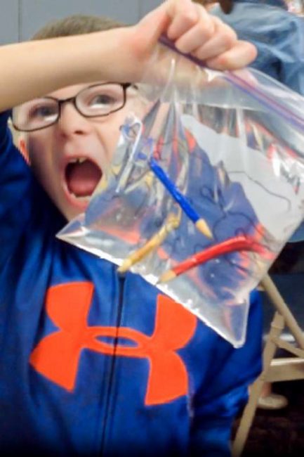 The leak-proof bag experiment is such a fun experiment for kids to do!
