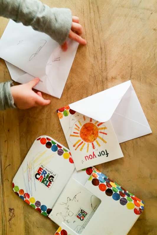 Mailbox activity for kids to practice their writing