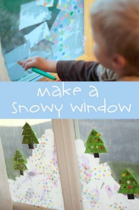Make a snowy window!