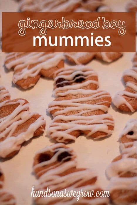 Gingerbread Boy Mummies a Halloween Treat