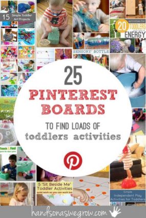 Pinterest toddler activities - 25 boards to find loads of toddler activities on Pinterest