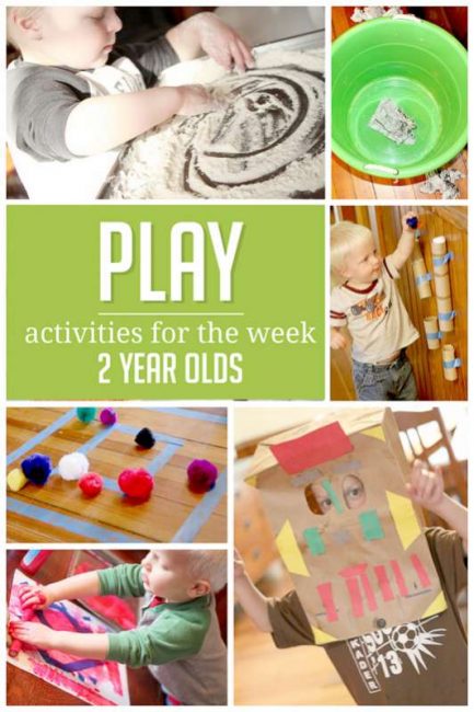 A week of simple activities to do with 2 year olds