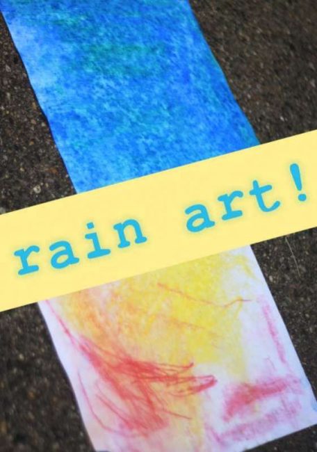 Fun Process Art for the Kids: Make Rain Art!