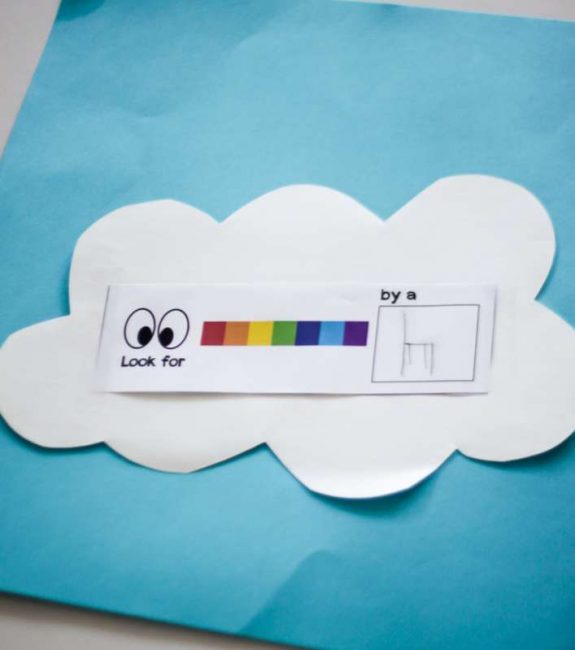 Colorful Rainbow Scavenger Hunt with Printable Clues for Easy Setup