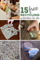 15 recycling activities to do with the kids - that are completely free!