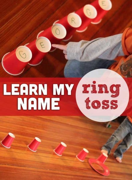 Ring Toss Name Recognition Activity