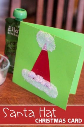Make a quick and easy Santa hat Christmas card