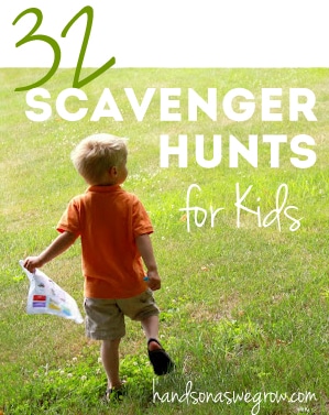 32 super fun scavenger hunt ideas for kids!