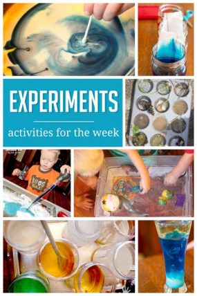 A week of science experiments for the kids to do