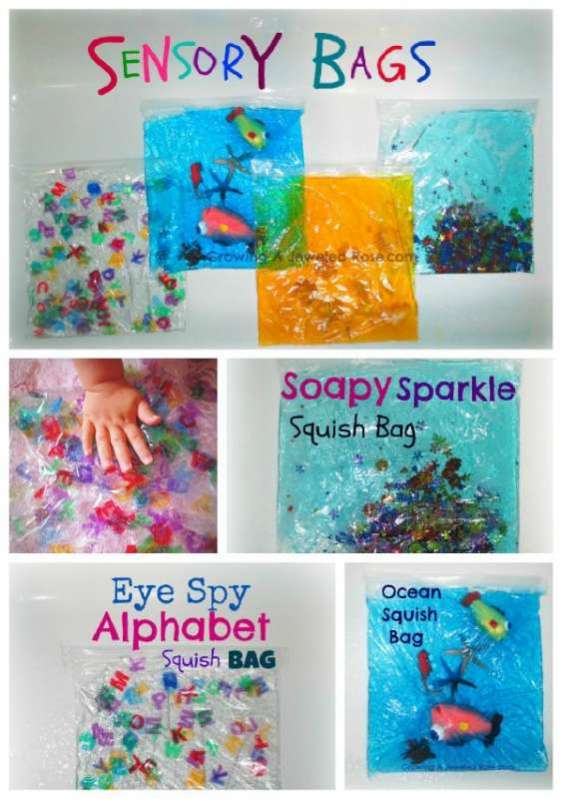 Seal up the mess! Sensory bags are a great activity for kids! Great ideas for containing messy play.
