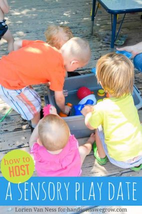 How to host your own sensory play date (make it a potluck is genius!)