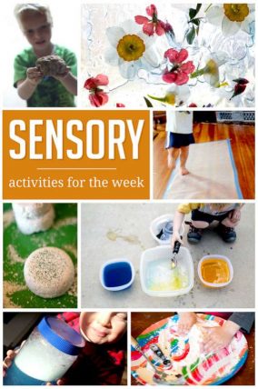 A week of simple sensory motor activities to do with the kids!