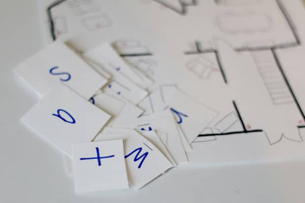 Set out on a hunt to make sight words. Make a treasure hunt using a floor plan with the letters hidden in the rooms that make sight words they're learning.