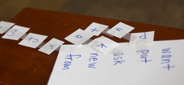Set out on a hunt to make sight words. Make a treasure hunt using a floor plan with the letters hidden in the rooms that make sight words they're learning.