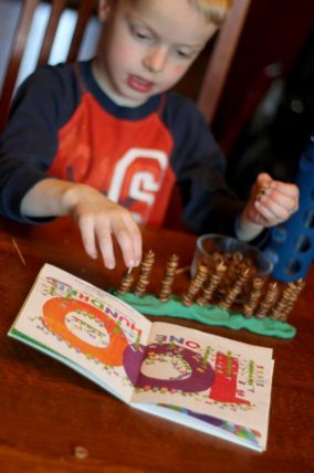 Cheerios Skip Counting by 10s with 1-2-3 Peas