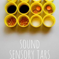Make sound sensory jars -- and things to do with them.