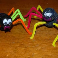 Monster Sparkly Spiders, 1 of the 12 Googly Eyes Crafts & Activities for Halloween