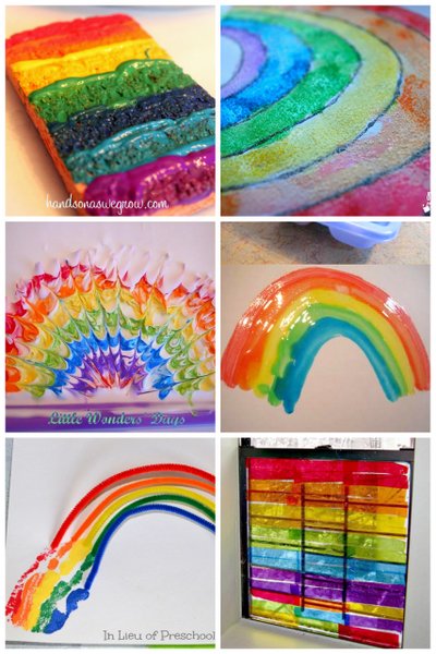 Rainbow art projects for kids to make - plus more spring art projects for kids!