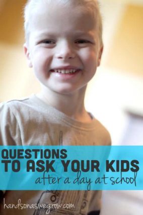 Questions to ask your kids after a day at school